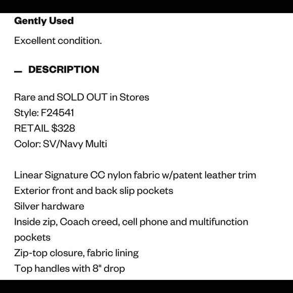 Coach purse - Picture 7 of 7